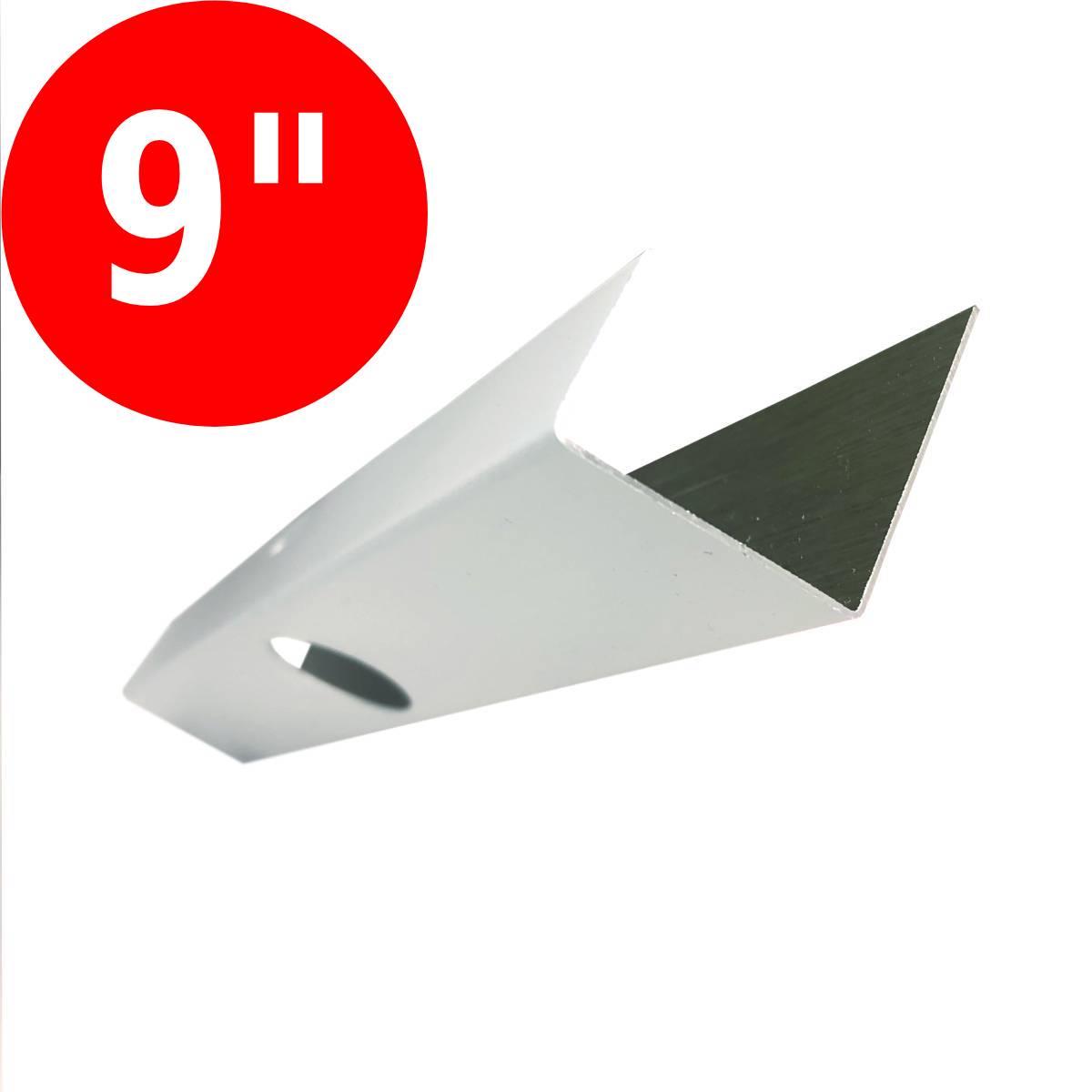 9" Spaced Canted Track - 7.5FT Length