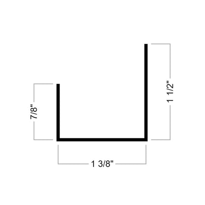 9" Spaced Canted Track - 7.5FT Length