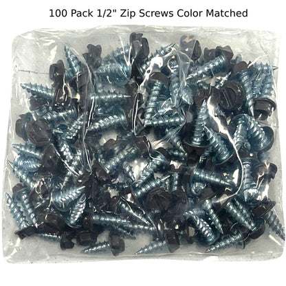 1/2 Inch Painted Zip Screws
